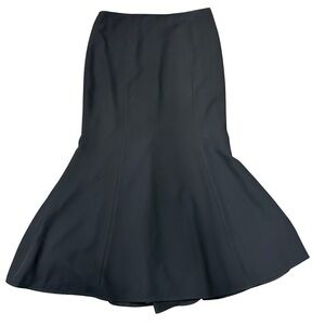 Frascara Black Flared Mermaid Skirt | Size 16 | Made in Canada